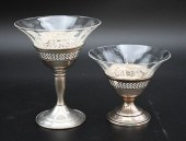 22 PIECE CRYSTAL AND STERLING