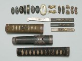 22 pieces Japanese sword fitti