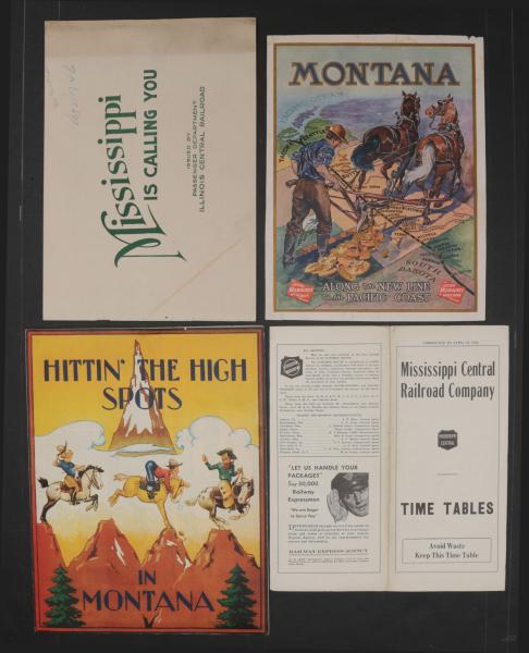 22 PIECES MISSISSIPPI BROCHURES