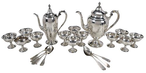 22 PIECES STERLING AND COIN
