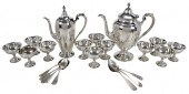 22 PIECES STERLING AND COIN SI
