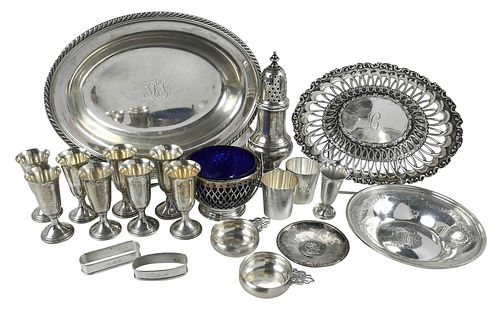 22 PIECES STERLING TABLE