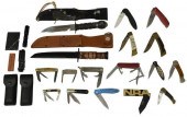 (22) POCKET & FIXED BLADE KNIV