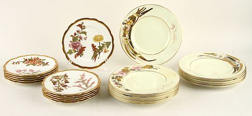 22 ROYAL WORCESTER PORCELAIN GILT