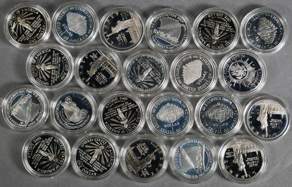 (22) SILVER DOLLARS CONSTITUTION,