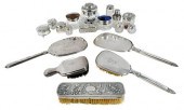 22 SILVER DRESSER ITEMS19th/20