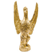 22" TALL HAND-CARVED GOLD GILT