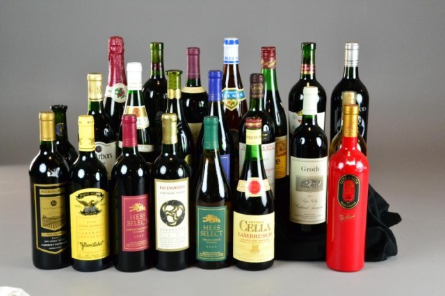 (22) Various Bottles Of WineTo