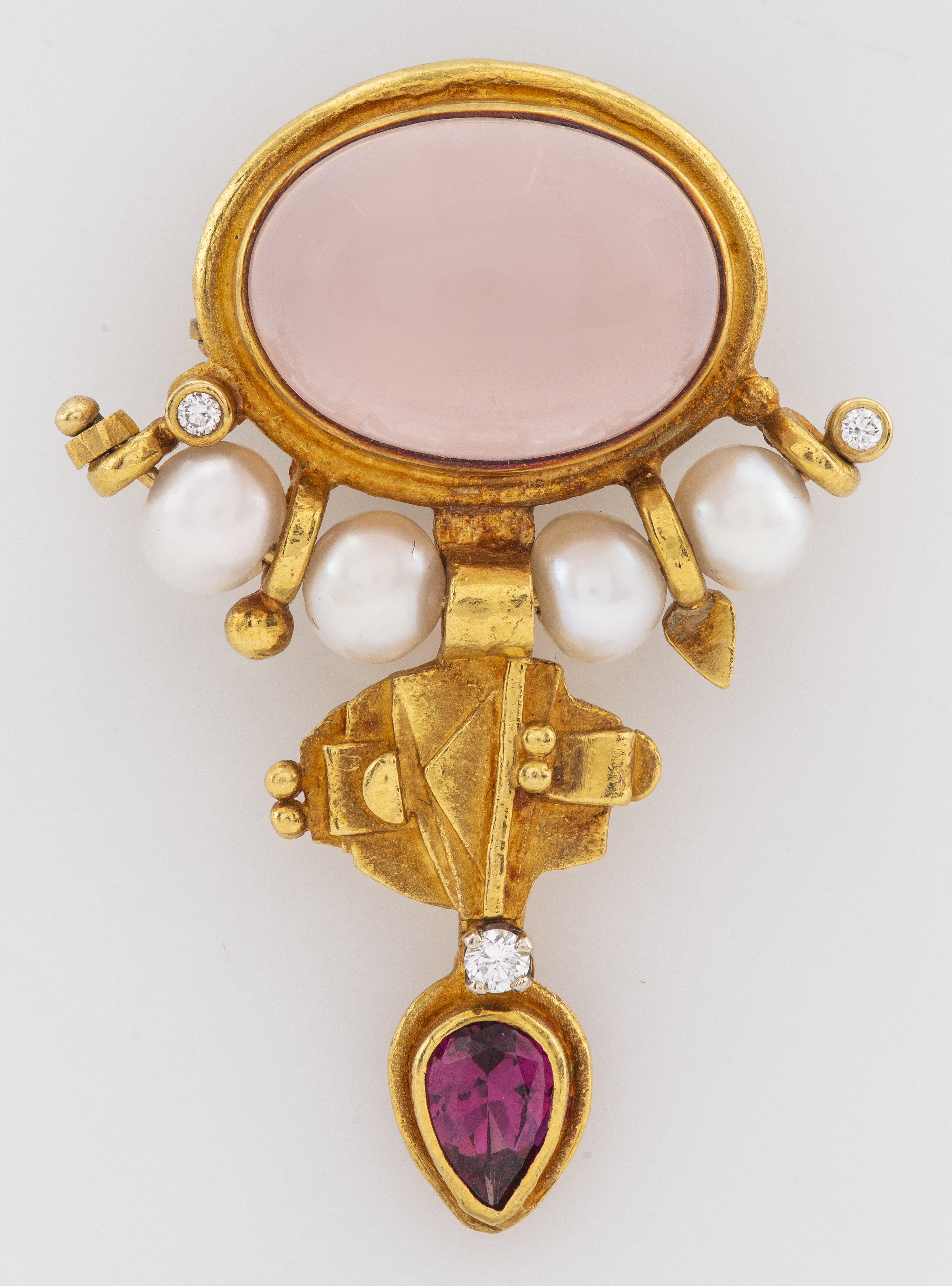 22K / 18K GOLD ROSE QUARTZ,