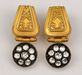 22K ETRUSCAN STYLE ROSE CUT DI