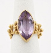 22K GOLD & AMETHYST RING22k Go