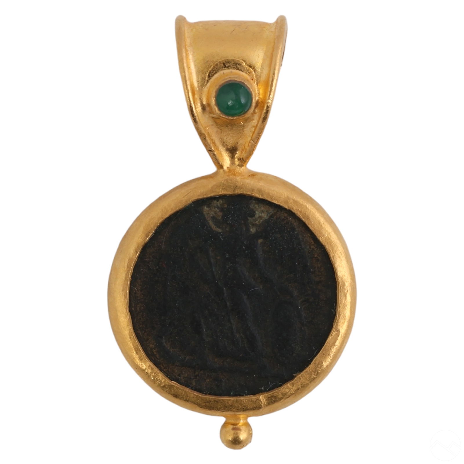 22K GOLD GURHAN BRONZE COIN GREEN
