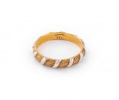 22K YELLOW GOLD 925 SILVER BAN