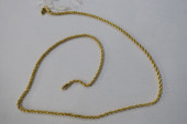 22K YELLOW GOLD ROPE CHAIN NEC