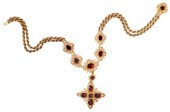 22KT. VICTORIAN ERA GARNET AND