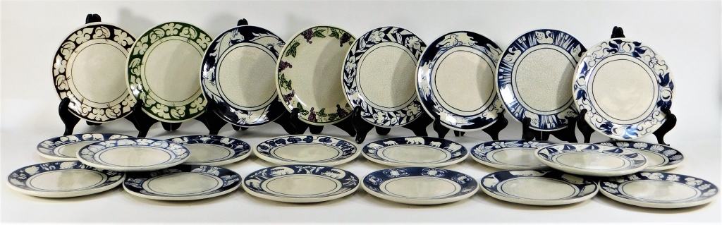 22PC C.1980 DEDHAM POTTERY PLATE