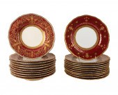 22PCS COALPORT GOLD ENCRUSTED