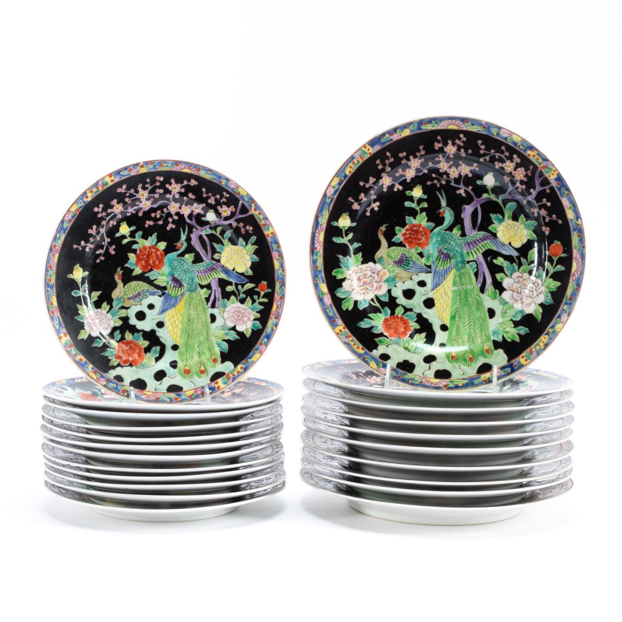 22PCS JAPANESE PHOENIX MOTIF