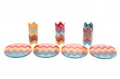 22PCS MISSONI ZIGZAG COASTERS