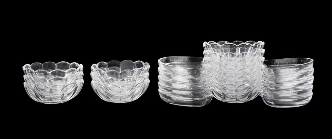 22PCS VAL SAINT LAMBERT CRYSTAL