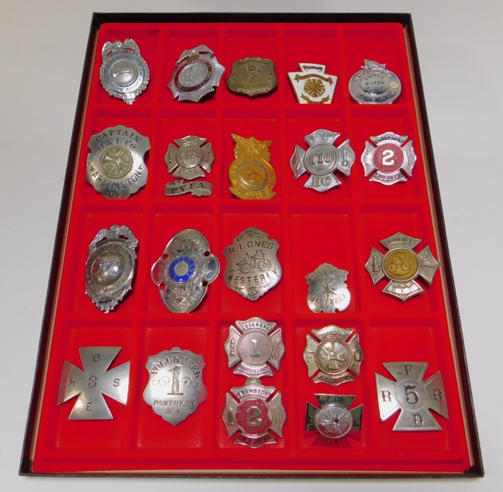 23 ANTIQUE FIRE FIGHTER CAPTAIN