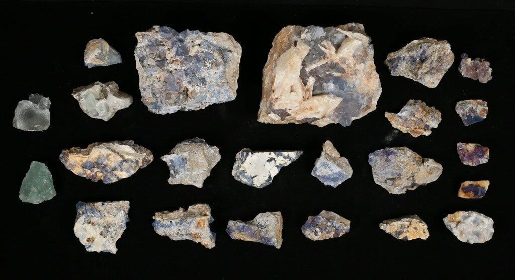23 BLUE FLUORITE FROM NEW