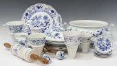 23) BLUE ONION STYLE PORCELAIN