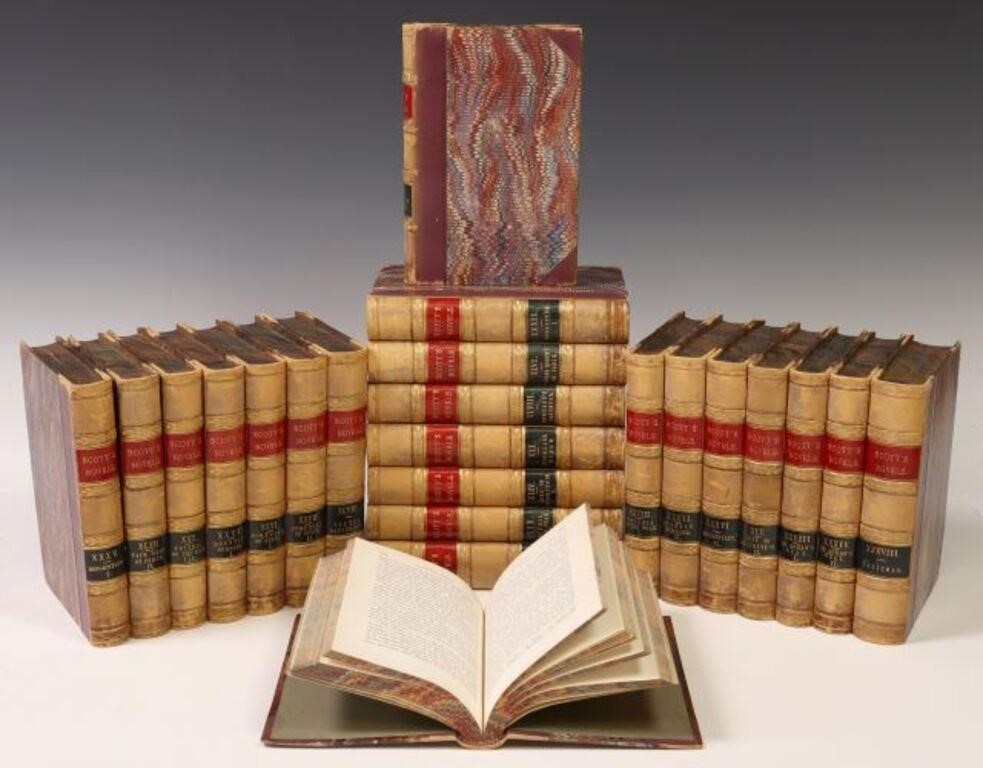 (23) BOOKS, WAVERLEY NOVELS, SCOTT,