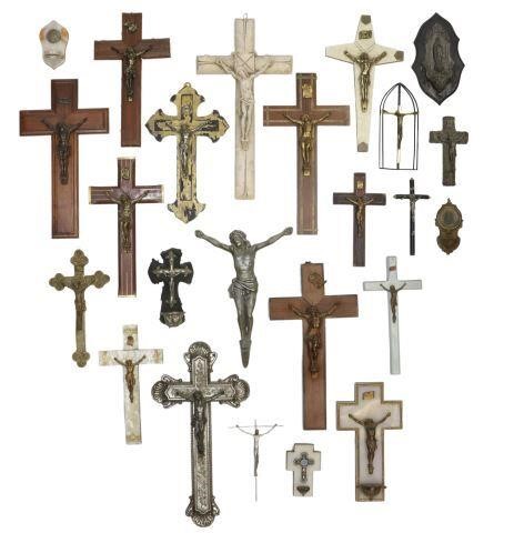 (23) COLLECTION OF CRUCIFIXES &