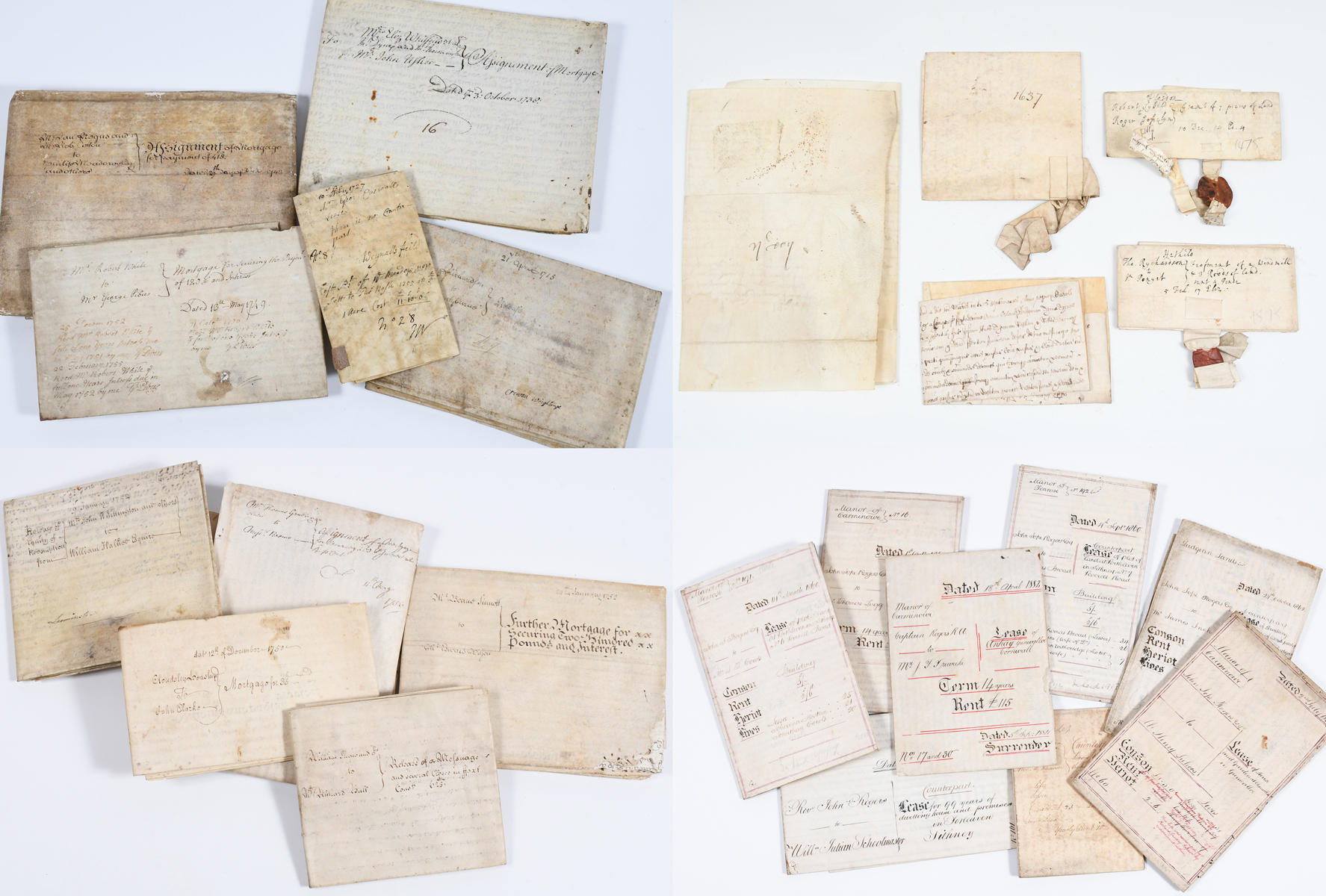 23 PC. COLLECTION OF VELLUM