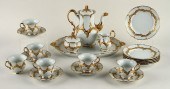 23 PIECE MEISSEN GILT PORCELAI