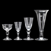 (23) PIECES OF HAND BLOWN GLAS