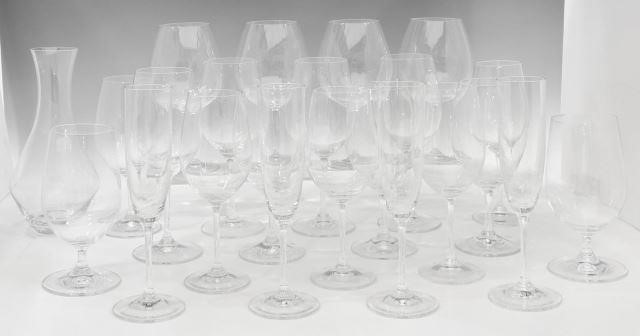 (23) RIEDEL GLASS WINE STEMWARE &