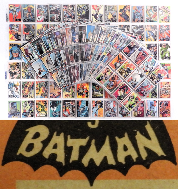 236PC 1966 TOPPS BATMAN TRADING