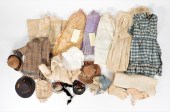 23PC EARLY ANTIQUE DOLL CLOTHI