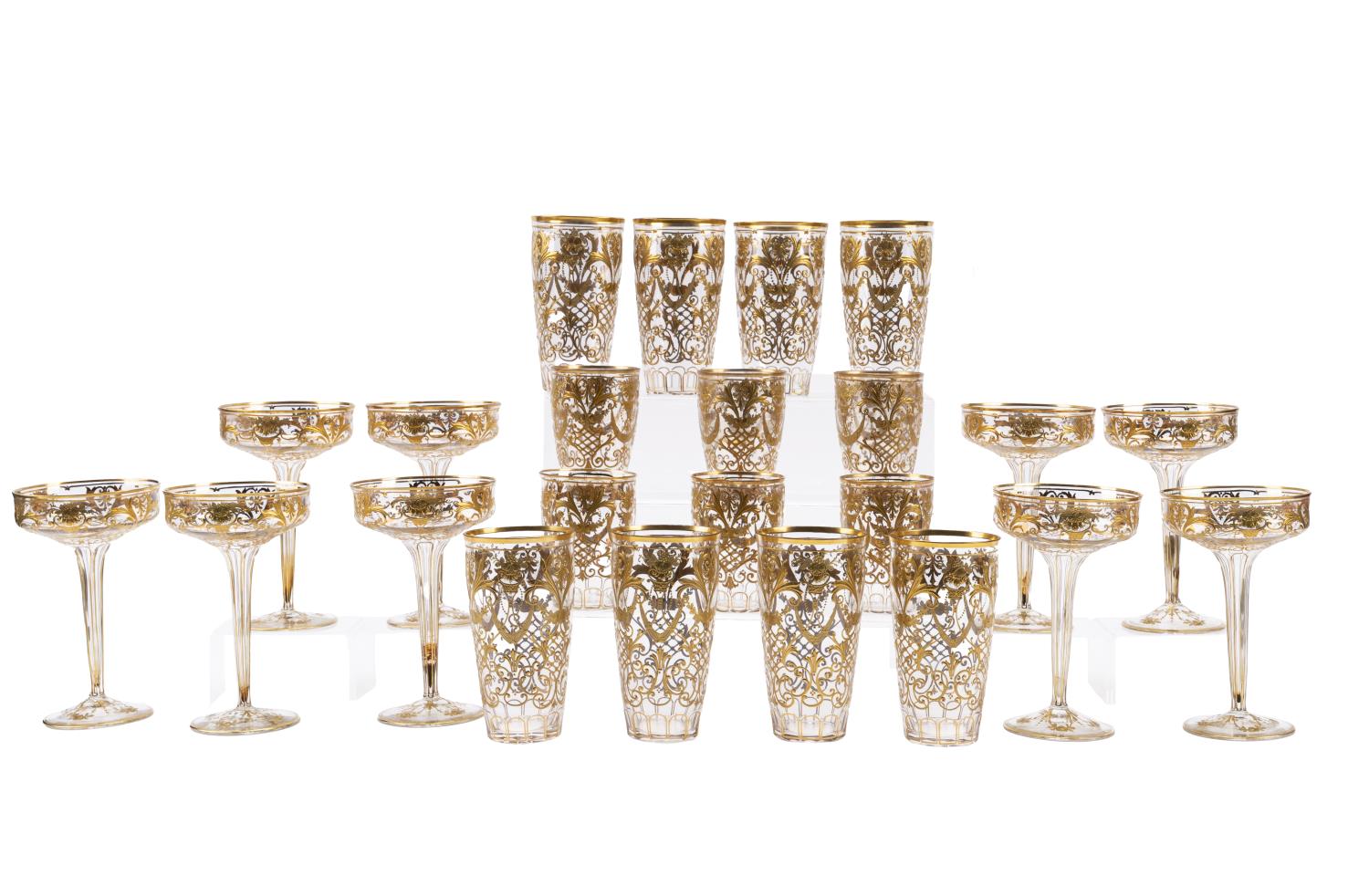 23PCS ST. LOUIS STYLE GILT