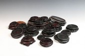 24 ASSORTED CHINESE WOOD STAND