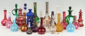 24 ASSORTED GLASS DECANTERS, L