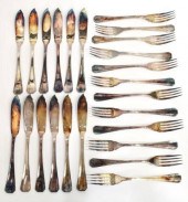 (24) CHRISTOFLE 'PALME' SILVER
