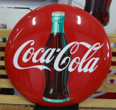 24" COCA COLA METAL BOTTLE GRA
