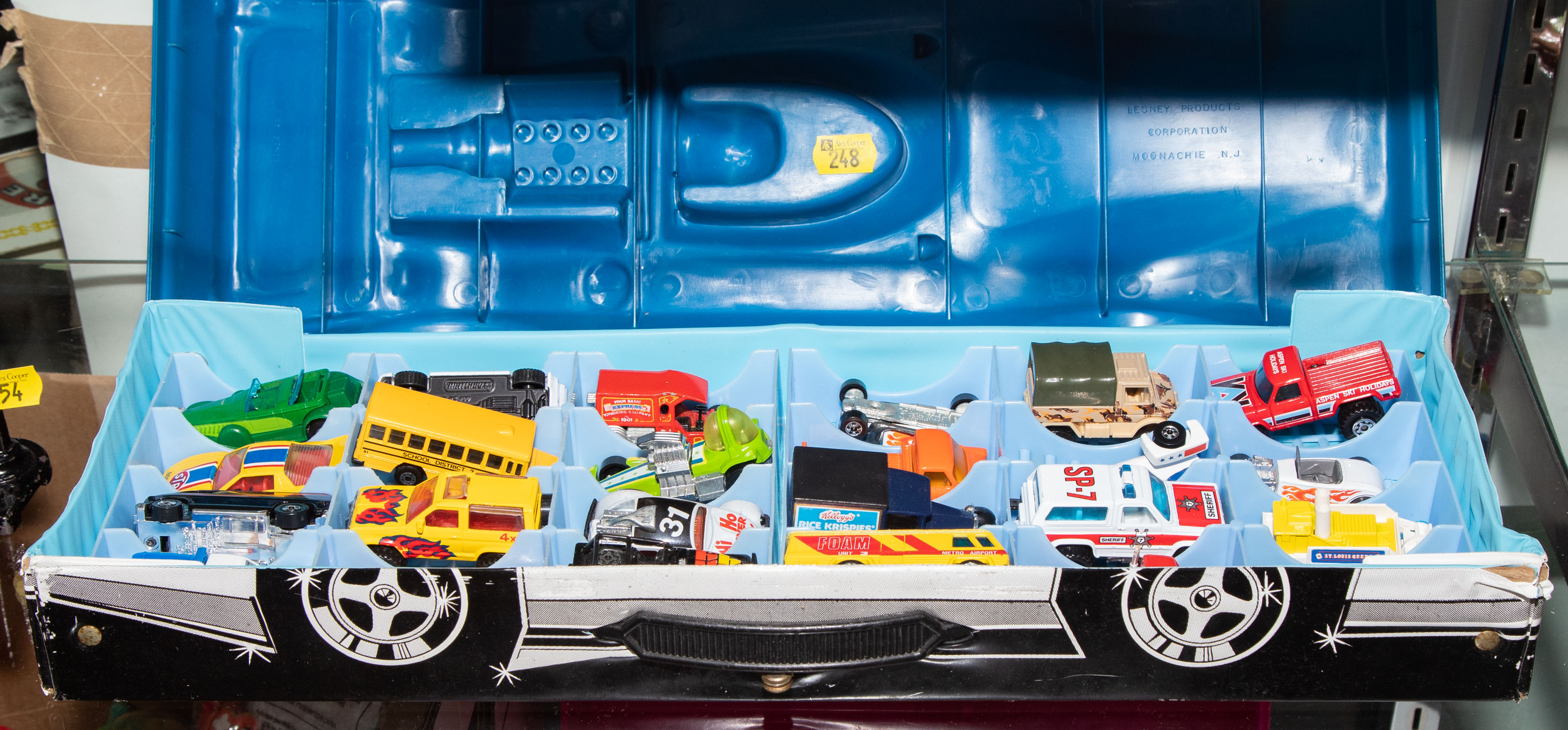 24 DIECAST VEHICLES & CARRYING CASE