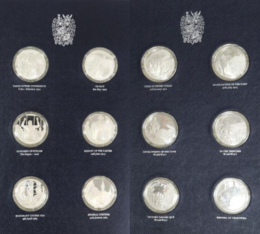 (24) FRANKLIN MINT STERLING