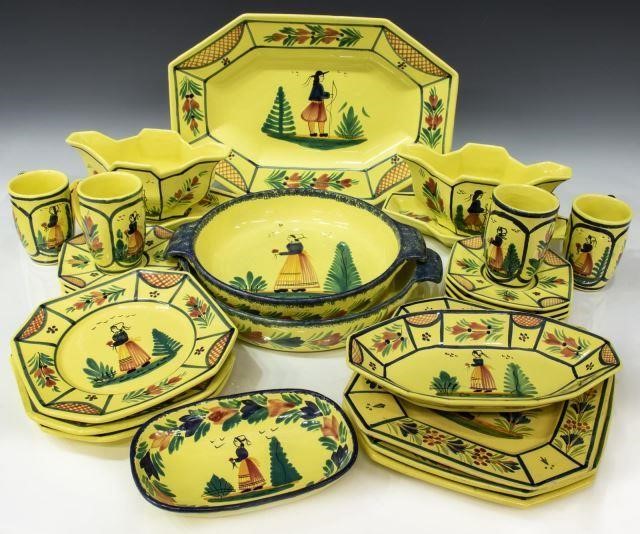 (24) HB QUIMPER FRENCH POTTERY