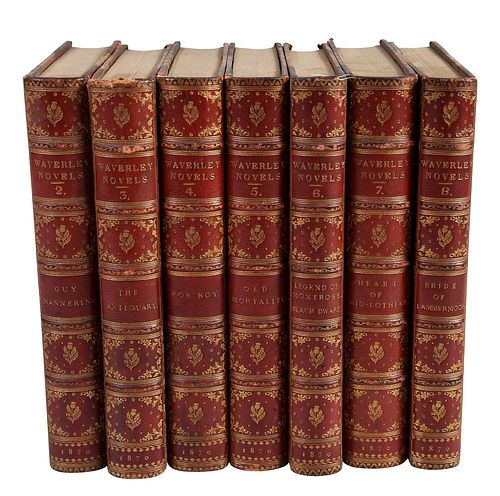 24 LEATHER BOUND VOLUMES, WAVERLY