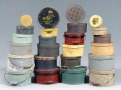 24 lidded wooden pantry boxes: