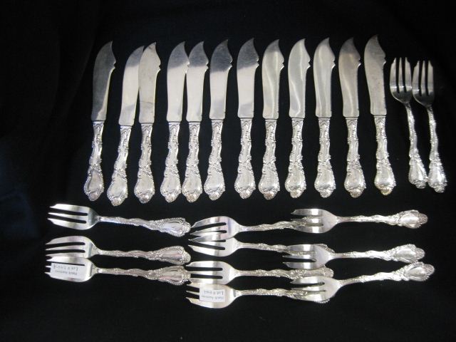 24 pc. Victorian Silverplate Fish