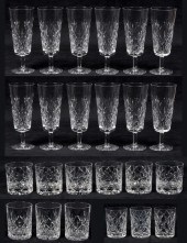 (24) Pcs Tiffany glassware, c/