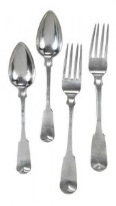 24 PIECES MARQUAND COIN SILVER