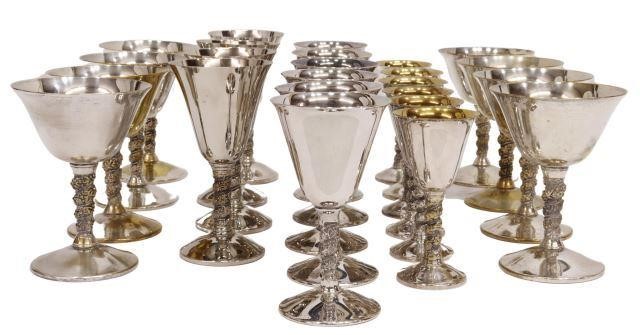 (24) SPANISH & OTHER SILVER PLATE