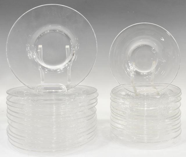 (24) STEUBEN ART GLASS LUNCHEON &